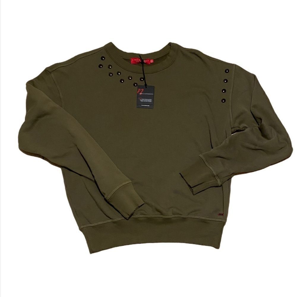n:Philanthropy Lauren Pullover Studded Army